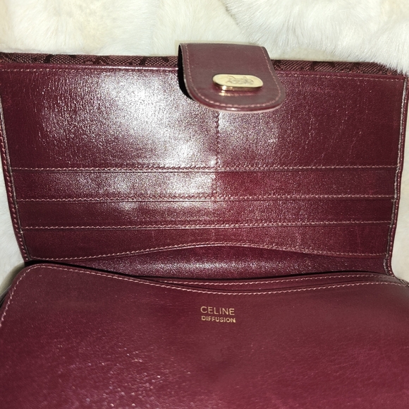 Celine C Macadam Horse and Carriage wallet w unbranded chain - Picture 5 of 12